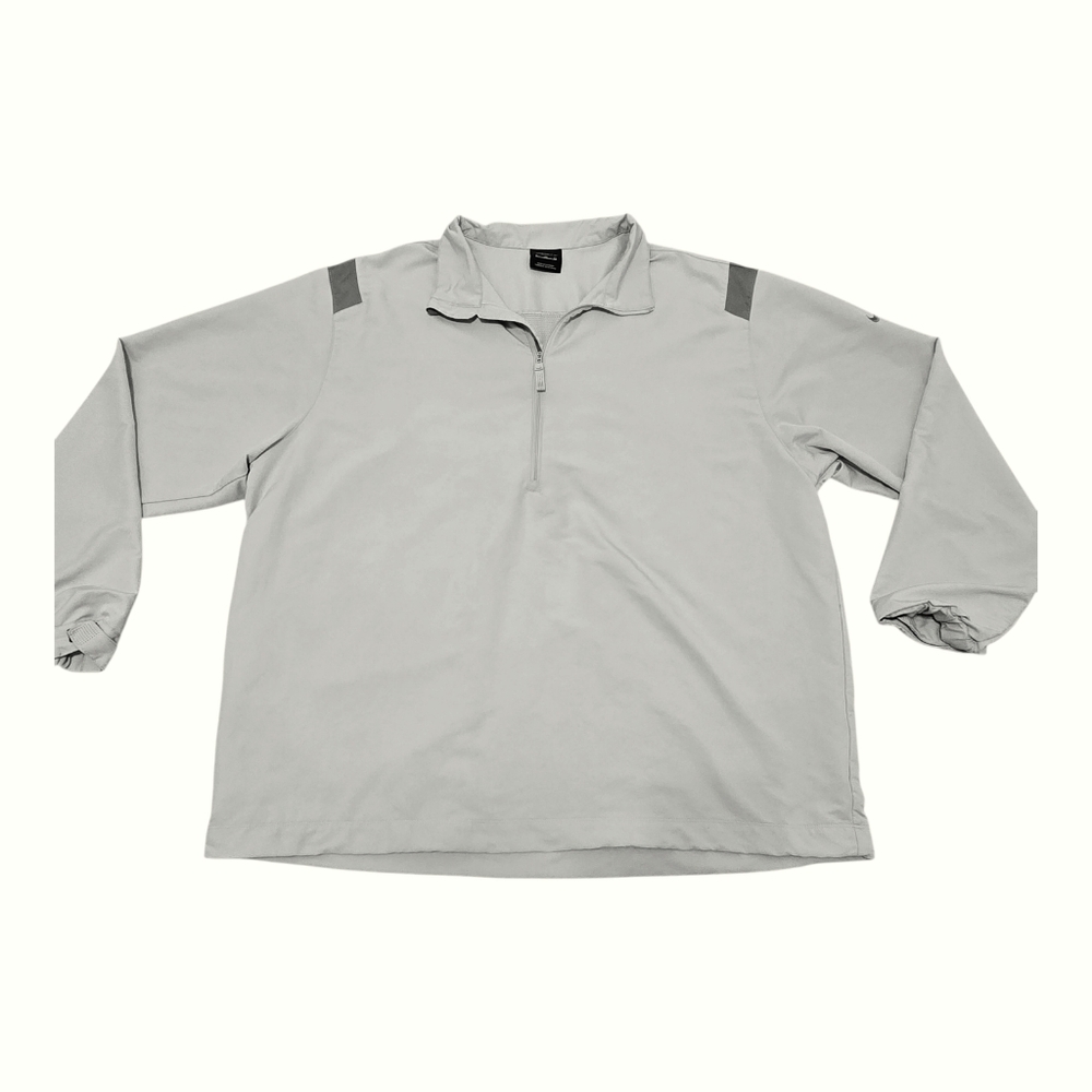Nike Golf Windbreaker 1/2 Zip Pullover Beige, Men's XL